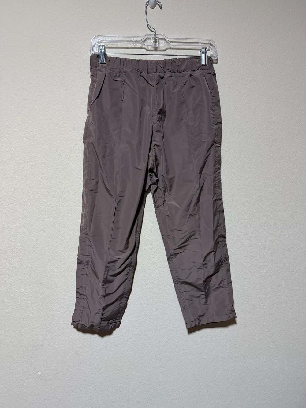 Marni Nylon Elastic Waist Relaxed Trousers Brown